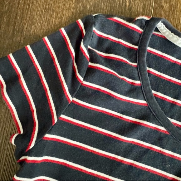 Tommy Hilfiger Striped Red, White and Blue Women's Top -XL - Picture 3 of 4